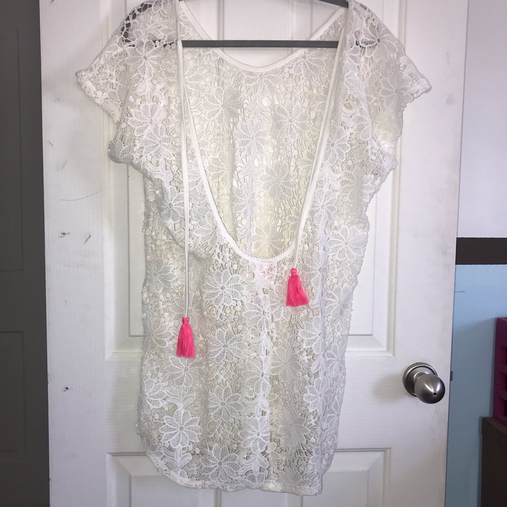 Lace swim cover up - Picture 4 of 8